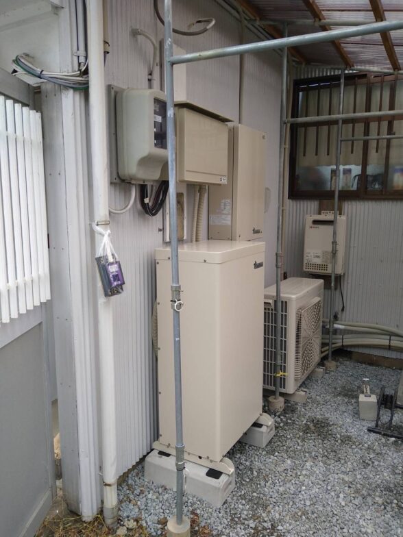愛知県田淵電機蓄電システム　アイビス7EOF-LB70-TK施工後の写真