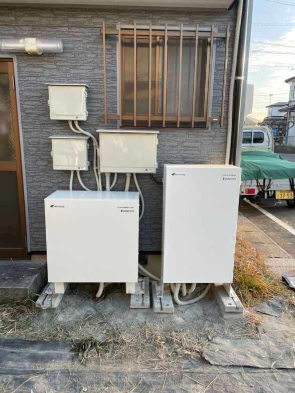 愛知県ネクストエナジー蓄電システムNX3098-HNS施工後の写真