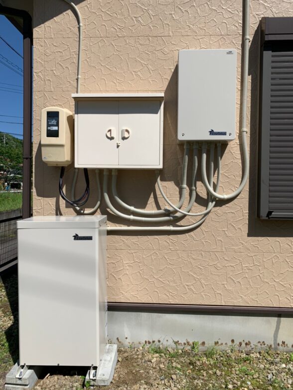 大阪府ダイヤゼブラ電機蓄電システムEOF-LB70-TK施工後の写真
