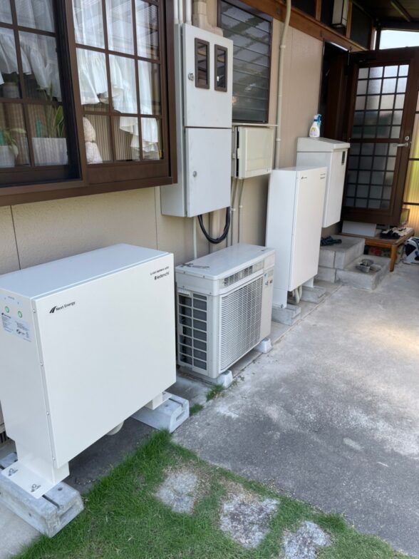 奈良県ネクストエナジー蓄電システムNXS-MHESS001施工後の写真