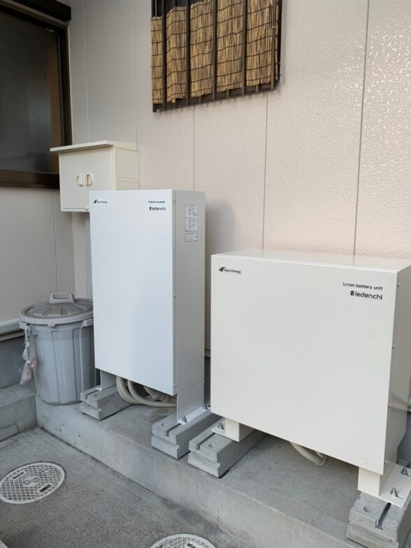 兵庫県ネクストエナジー蓄電システムNXS-MHESS001施工後の写真