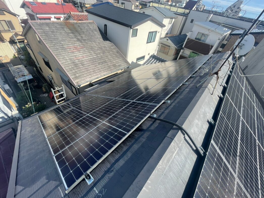 愛知県Panasonic太陽光発電システムVBM375EJ01N施工後の写真