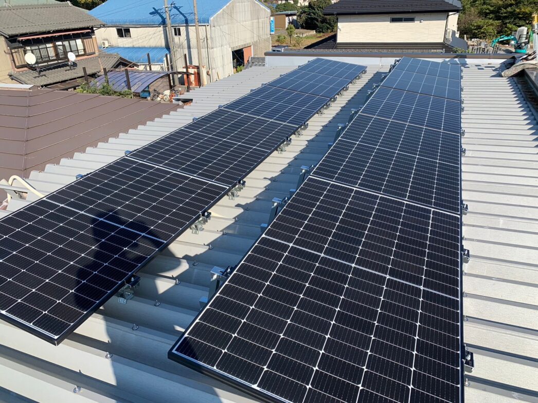 兵庫県Panasonic家庭用太陽光発電システムVBM375EJ01N施工後の写真