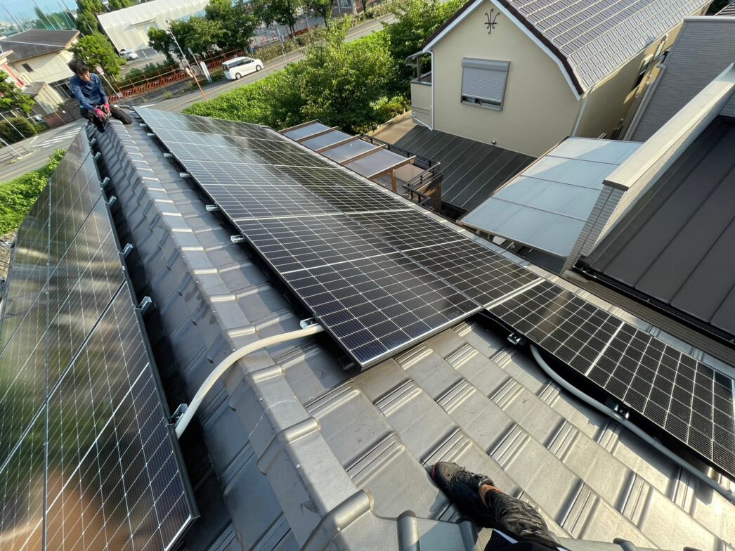 奈良県Canadian Solar太陽光発電システムCS6R-410MS施工後の写真