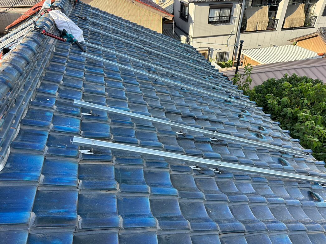 兵庫県Canadian Solar太陽光発電システムCS6R-410MS施工前の写真