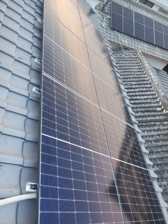 京都府Canadian Solar太陽光発電システムCS6R-410MS施工前の写真