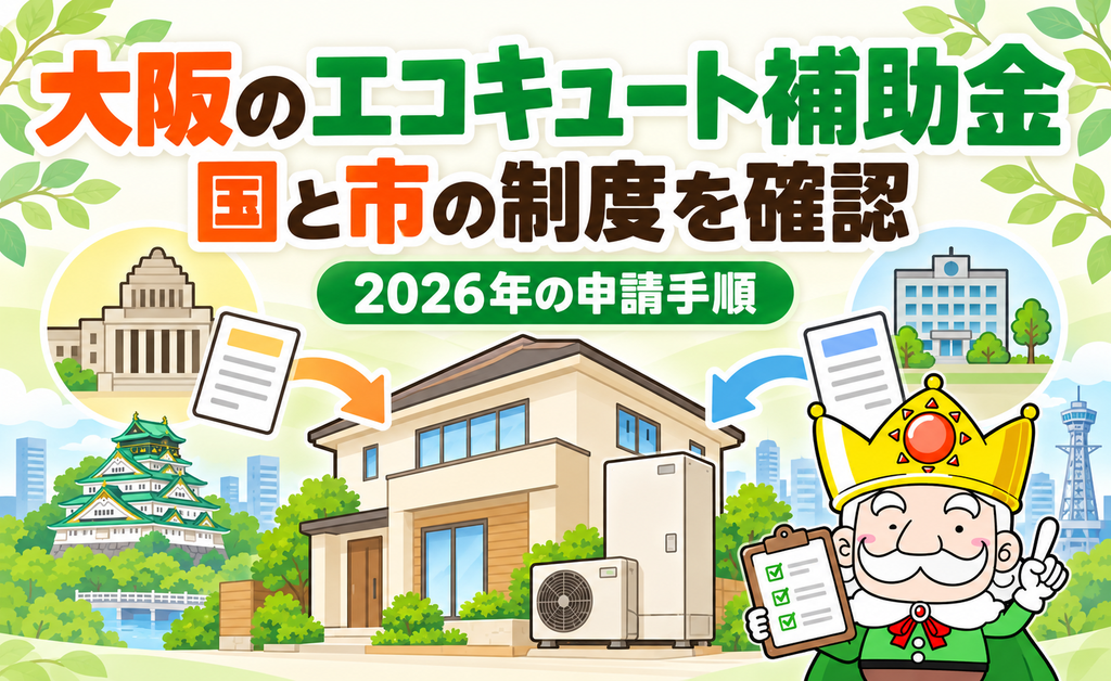 大阪のエコキュート補助金で国と市の制度を確認