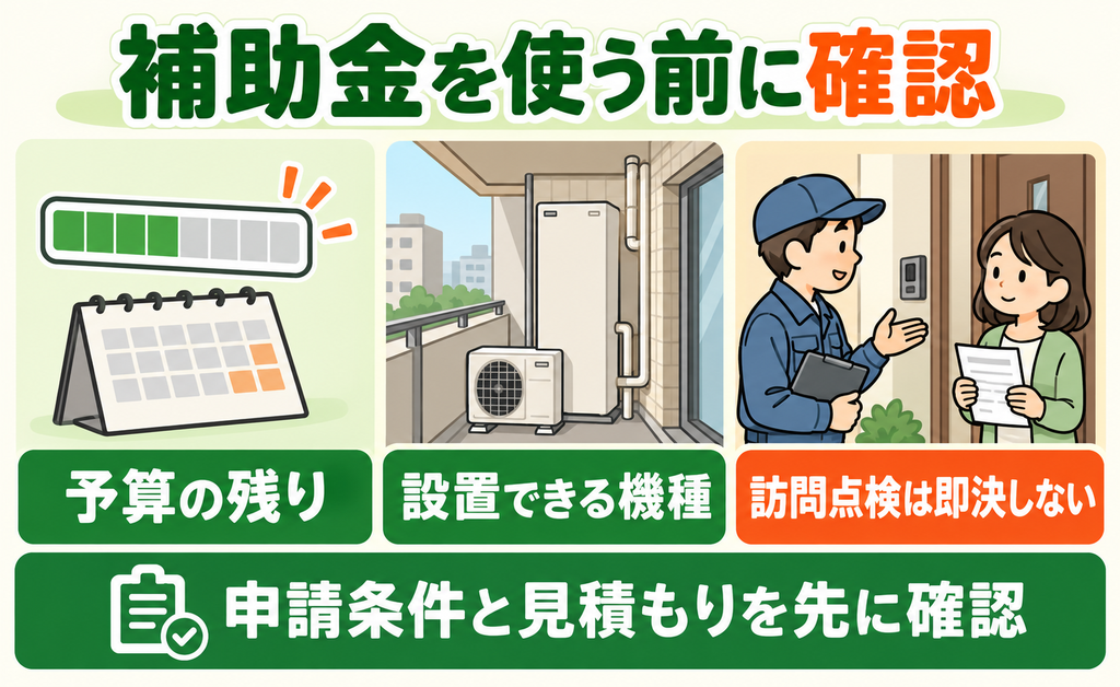 予算・設置可能な機種・訪問点検の即決を避ける注意点