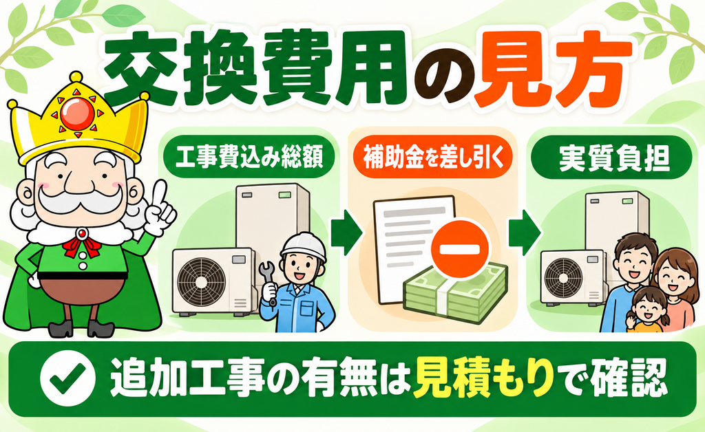 工事費込み総額から補助金を差し引き実質負担を比べる見方